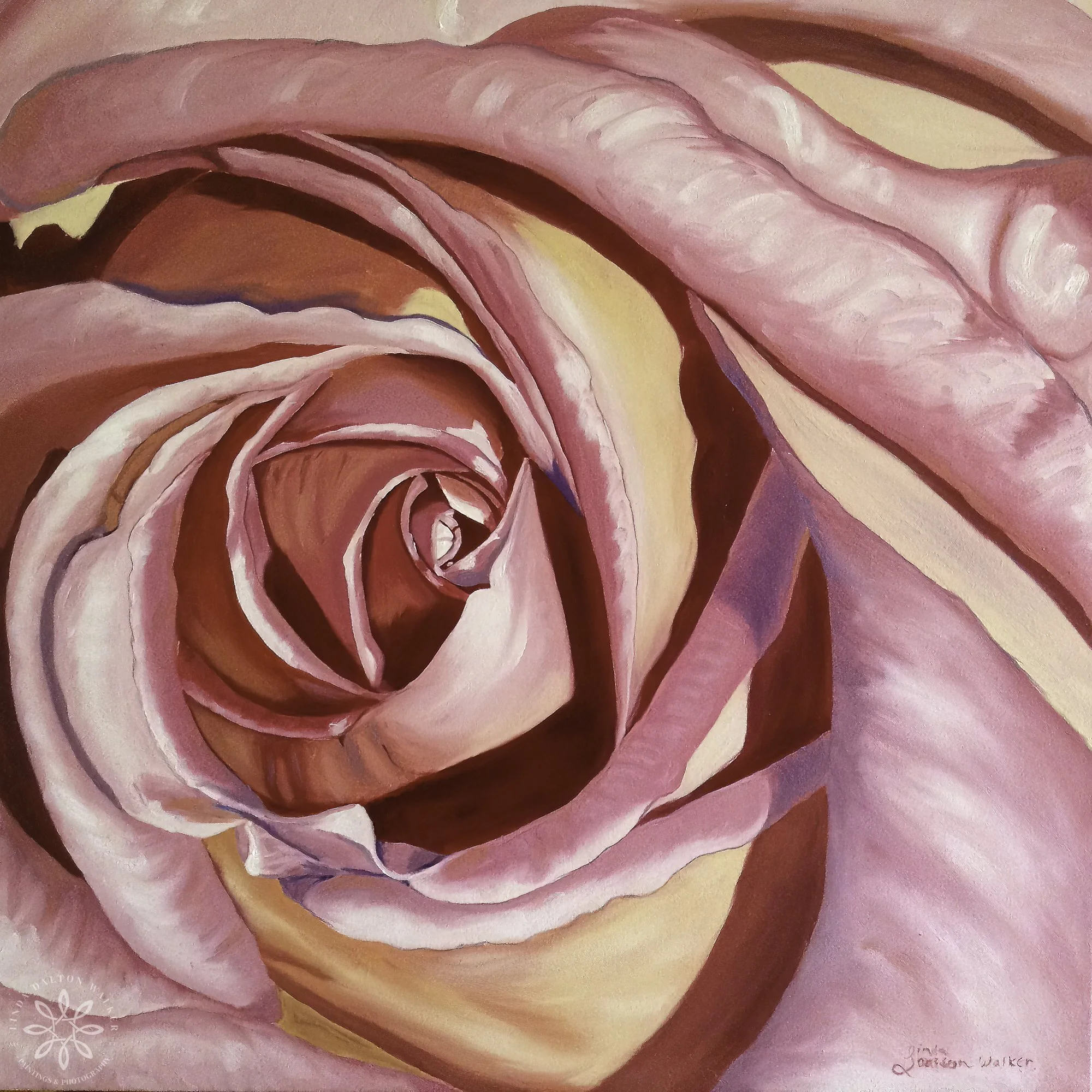 Hot pink Rose — Linda Dalton Walker Paintings and Photography